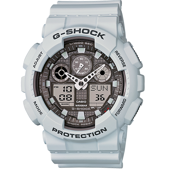 Casio Military  Ice Gray XL Ana-Digi - GA100LG-8A