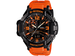 Casio Gravity Master Aviation G-Shock Black Orange - GA1000-4A (Demo)