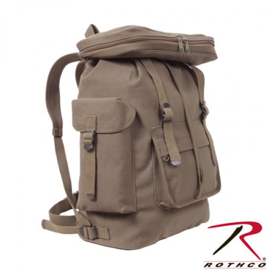 ROTHCO CANVAS EUROPEAN RUCKSACK - OD / NAVY