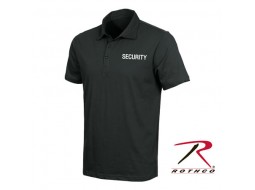 ROTHCO MOISTURE WICKING GOLF SHIRT/SECURITY-BLK 