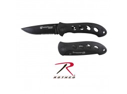 S&W OASIS FOLDING KNIFE-BLACK (SW423BS)