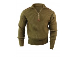 ROTHCO 1/4 ZIP ACRYLIC COMMANDO SWEATER - OD    