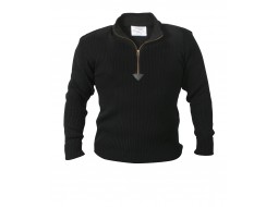 ROTHCO 1/4 ZIP ACRYLIC COMMANDO SWEATER - BLACK 