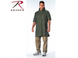 ROTHCO RUBBER RAINWEAR PONCHO - OLIVE DRAB 