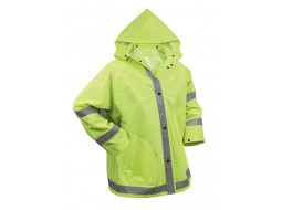 ROTHCO REFLECTIVE RAIN JACKET - SAFETY GREEN    