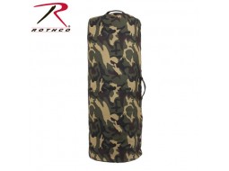 CANVAS ZIPPER DUFFLE BAG / 25''X42''-WOODLAND CAMO