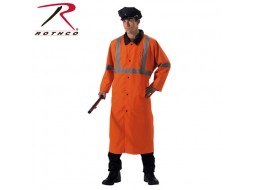 ROTHCO REFLECTIVE RAIN PARKA - ORANGE/BLACK