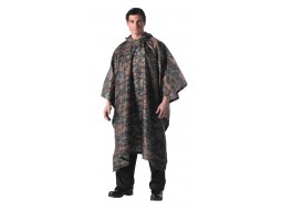 ROTHCO R/S PONCHO - WOODLAND DIGITAL CAMO 