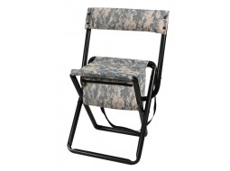 ROTHCO DELUXE STOOL W/BACK & POUCH - ACU DIGITAL