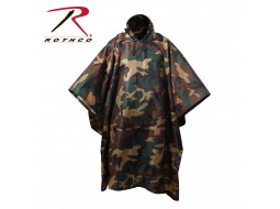 ROTHCO R/S PONCHO - WOODLAND CAMO 