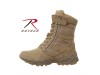 ROTHCO FORCED ENTRY DESERT TAN SIDE ZIP BOOT/ 8''