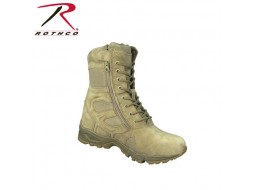ROTHCO FORCED ENTRY DESERT TAN SIDE ZIP BOOT/ 8''