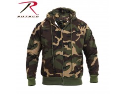 ROTHCO THERMAL LINED ZIPPER HOODIE - CAMO  