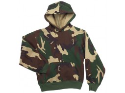 ROTHCO KIDS PULLOVER HOODED SWEATSHIRT - CAMO   