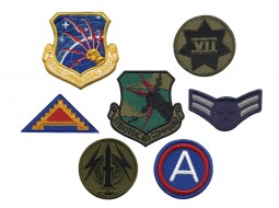 ROTHCO ASSORTED MILITARY PATCHES - 50/BAG  