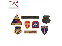 ROTHCO ASSORTED MILITARY PATCHES - 100/BAG 