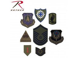 ROTHCO ASS'T SUBDUED MILITARY PATCHES - 50/BAG  
