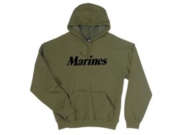 ROTHCO MARINES PULLOVER HOOD SWEATSHIRT - OD   