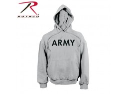 ROTHCO ARMY PULLOVER HOOD SWEATSHIRT - GREY