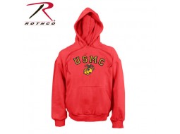 ROTHCO USMC G&A PULLOVER HOOD SWEATSHIRT - RED 