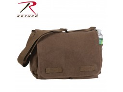 ROTHCO HW CANVAS CLASSIC MESSENGER BAG-EARTH BRN