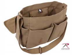 ROTHCO HW CANVAS CLASSIC MESSENGER BAG - MOCHA  